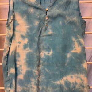 St. John's Bay Aqua Sleeveless Top